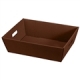 Präsentkorb<br/>Modern Schokobraun -groß-<br/>mit Griffausstanzung<br/>370 x 280 x 120 mm