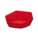 P<br/>Modern 6-eckig -mittel-<br/>Fb. Rot<br/>380 x 340 x 75/130 mm