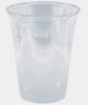 PS-becher <b>0,5 ltr.</b>, klar <br/>Ø 95,0 mm, Höhe: 154,5 mm<br/><b>mit Schaumrand</b><br/>Deckel mit Kreuzstanzung: