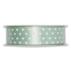 Geschenkband Punkte<br/> Lindgrün/Weiss<br/> 25 mm x 20 m