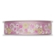 Geschenkband Blümchen<br/>Rosa<br/>25 mm x 20 m
