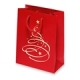 TT<br/>BB Christbaum Rot<br/>mit feiner Streifenprägung<br/>200 x 170 x 85 mm