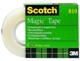 Klebefilm Scotch <br/>Magic Tape 810/1933 R<br/>unsichtbar<br/><b>19 mm</b> breit<br/>33 m auf der Rolle<br/>optimal zum Reparieren zerrissener Dokumente<br/>schattenfrei kopierbar<br/>beschreibbar