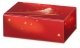 Klappschachtel <br/><b>Goldbaum Rot</b><br/>Innen Weiß!<br/>220 x 150 x 75 mm