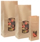 Blockbodenbeutel klein<br/>für 500 g Inhalt<br/>Fb. natur<br/>85 x 45 x 215 mm<br/>