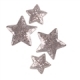 Stern Glamour SILBER<br/>mit Klebepunkt<br/>2-fach sortiert
