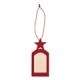 Filz-Geschenkanhänger Stern<br/>rot<br/>10,5 cm x 5 cm