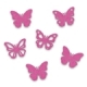 Filz-Sticker Schmetterling<br/> pink sortiert<br/> Ø ca. 3,5 cm selbstklebend