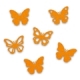 Filz-Sticker Schmetterling<br/>orange sortiert<br/>Ø ca. 3,5 cm selbstklebend