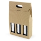 Flaschenverpackung<br/>270 x 90 x 410 mm<br/>geeignet für 3 Flaschen<br/>mit Sichtfenster