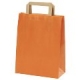 farb. Papier-Tragetasche<br/>220 x 100 x 290 mm<br/><b>orange</b>, 80 g/m²