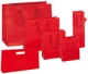 Roma <b>Flaschentasche</b><br/>glanz rot<br/>100 x 85 x 360 mm