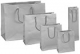 Roma Papiertragetasche<br/>matt silber<br/><b>180 x 100 x 227 mm</b>