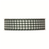 Geschenkband Vichy-Karo<br/>Grün<br/>25 m x 25 mm Geschenkband Vichy-Karo<br/>Grün<br/>25 m x 25 mm