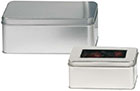 Metalldose mit Fenster<br/>rechteckig<br/>143 x 101 x 62 mm Metalldose mit Fenster<br/>rechteckig<br/>143 x 101 x 62 mm