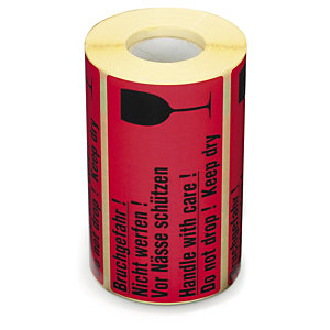 Bruchgefahr!<br/>Nicht werfen!<br/>Vor Nässe schützen!<br/>145 x 70 mm Bruchgefahr!<br/>Nicht werfen!<br/>Vor Nässe schützen!<br/>145 x 70 mm