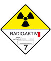 Gefahrgutetiketten Klasse 7B - Radioaktiv II