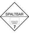 Gefahrgutetiketten Klasse 7E - Spaltbar