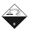 Gefahrgutetiketten Klasse 8 - Ätzend