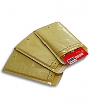 Luftpolsterversandtaschen goldgelb und weiß im DIN A4-Format