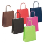 Farbige Papier-Tragetaschen Mini
