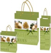 Weihnachtstaschen Green Dream<br/>glanzplastifiziert