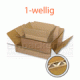 1-wellige braune Faltkartons im DIN A4-Format