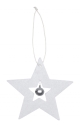 Filzanhänger Stern<br/>mit Glöckchen