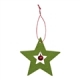 Filzanhänger Stern<br/>mit Glöckchen